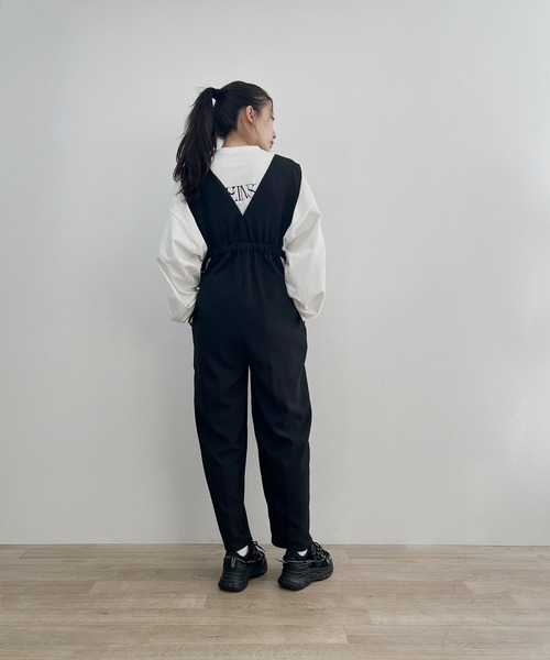 ISOOK ブラック サロペット フリーサイズ ISOOK ブラック サロペット フリーサイズ