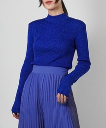 AULA（アウラ）の「【AULA】ショルダーパットグリッターニット（ニット/セーター）」