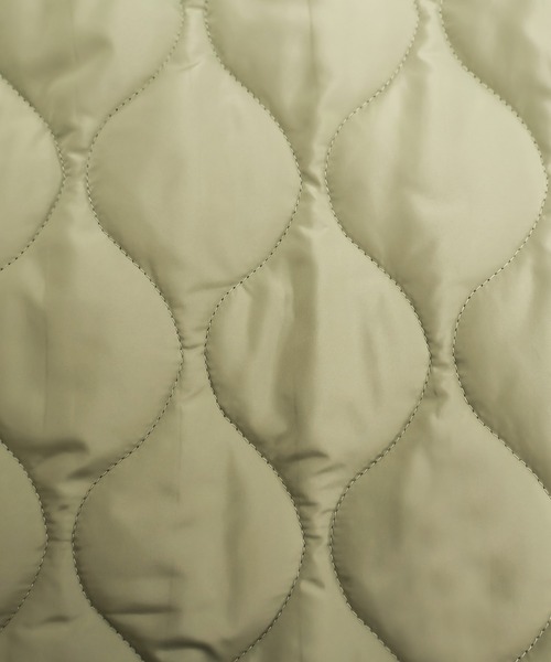 Social GIRL（ソーシャルガール）の「ファーフード付きキルトブルゾン（ブルゾン・レディース・グレー/ブラック/モカ/カーキ/ホワイト・M/L/LL）」の22枚目の写真