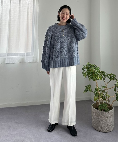 Doux archives（ドゥアルシーヴ）の「ソフトケーブルゆるニットプル