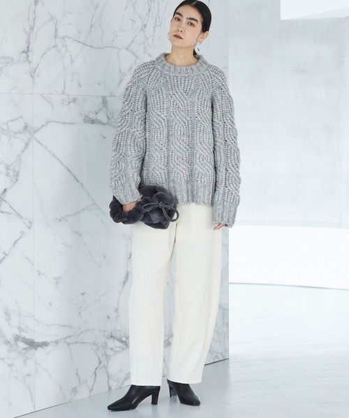 ★未使用★DOUX ARCHIVES ドゥアルシーヴ/ライトグレー・チュニックプルオーバー×リブパンツ セットアップ/手洗い◎/フリーサイズ 中古・古着通販DOUX archives (ドゥアルシーヴ) コート ホワイト