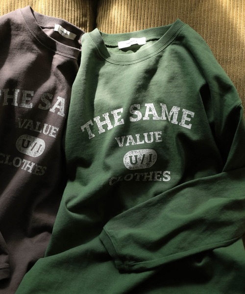 soulberry（ソウルベリー）の「僕と私の、１枚で着られるロンT（Tシャツ/カットソー・レディース・グリーン/ブラウン・5/2/6/4/3）」の3枚目の写真