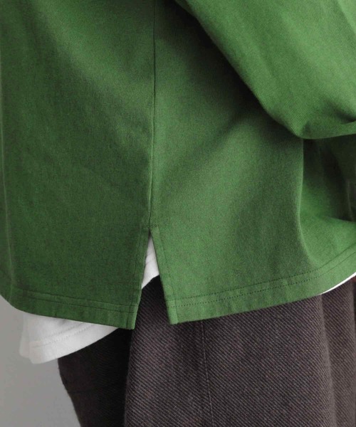 soulberry（ソウルベリー）の「僕と私の、１枚で着られるロンT（Tシャツ/カットソー・レディース・グリーン/ブラウン・5/2/6/4/3）」の11枚目の写真