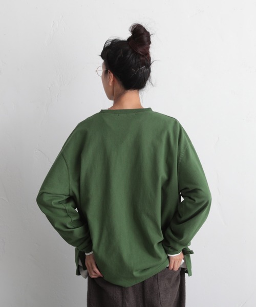 soulberry（ソウルベリー）の「僕と私の、１枚で着られるロンT（Tシャツ/カットソー・レディース・グリーン/ブラウン・5/2/6/4/3）」の14枚目の写真