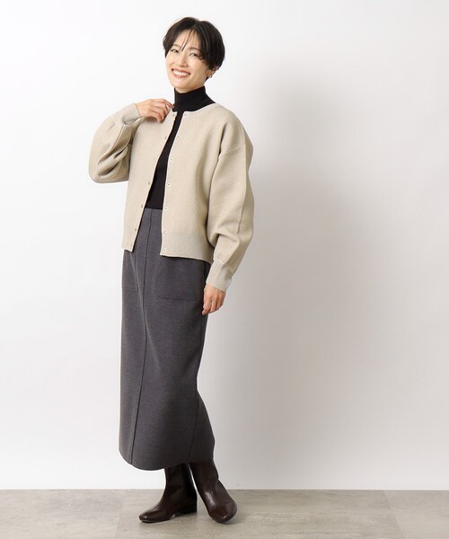 OPAQUE.CLIP(オペークドットクリップ)の「◆前後2WAY きらきらラメニット【洗濯機洗い可】(ニット/セーター・レディース・ホワイト系8/ブラウン系その他7/チャコール・38/42/36/40)」の5枚目の写真