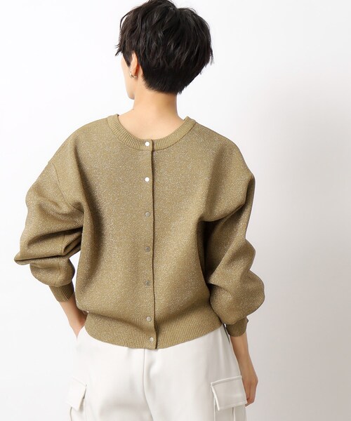 OPAQUE.CLIP(オペークドットクリップ)の「◆前後2WAY きらきらラメニット【洗濯機洗い可】(ニット/セーター・レディース・ホワイト系8/ブラウン系その他7/チャコール・38/42/36/40)」の9枚目の写真