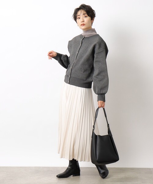 OPAQUE.CLIP(オペークドットクリップ)の「◆前後2WAY きらきらラメニット【洗濯機洗い可】(ニット/セーター・レディース・ホワイト系8/ブラウン系その他7/チャコール・38/42/36/40)」の10枚目の写真