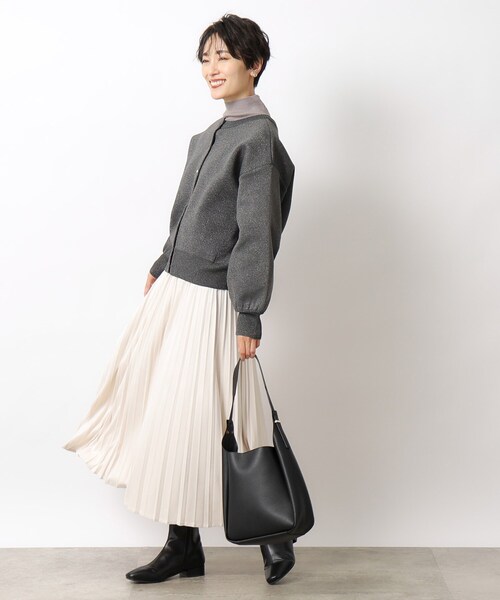 OPAQUE.CLIP(オペークドットクリップ)の「◆前後2WAY きらきらラメニット【洗濯機洗い可】(ニット/セーター・レディース・ホワイト系8/ブラウン系その他7/チャコール・38/42/36/40)」の11枚目の写真