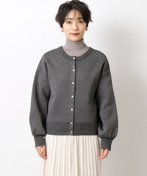 OPAQUE.CLIP(オペークドットクリップ)の「◆前後2WAY きらきらラメニット【洗濯機洗い可】(ニット/セーター・レディース・ホワイト系8/ブラウン系その他7/チャコール・38/42/36/40)」の18枚目の写真