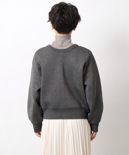 OPAQUE.CLIP(オペークドットクリップ)の「◆前後2WAY きらきらラメニット【洗濯機洗い可】(ニット/セーター・レディース・ホワイト系8/ブラウン系その他7/チャコール・38/42/36/40)」の20枚目の写真