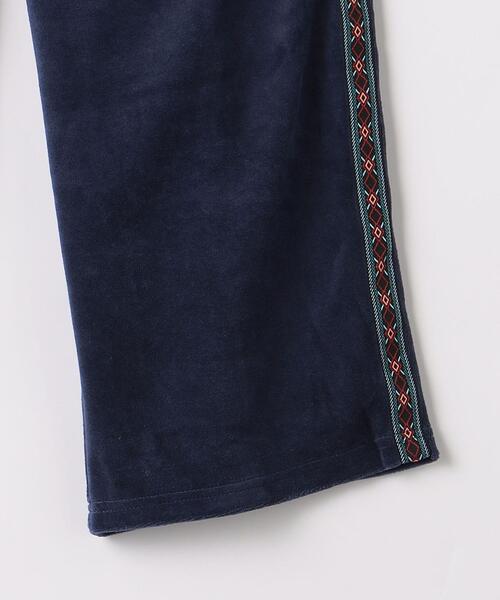 green label relaxing（グリーンレーベルリラクシング）の「TJ カットベロア サイドテープ パンツ 140cm-160cm（その他パンツ・キッズ・ネイビー/ブラック・140cm/150cm/160cm）」の6枚目の写真