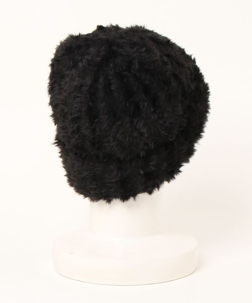 TONE SELECT GOODS（トーンセレクトグッズ）の「【float】ふわふわ フェイクファー ニット帽（ニットキャップ/ビーニー・レディース・グレー/ブラック/ホワイト/ブラウン・FREE）」の5枚目の写真