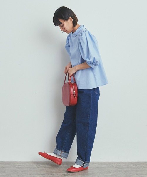 CHILD WOMAN（チャイルドウーマン）の「FINX ボリューム袖ブラウス（シャツ/ブラウス・レディース・サックスブルー/ホワイト/ピンク・FREE）」の22枚目の写真