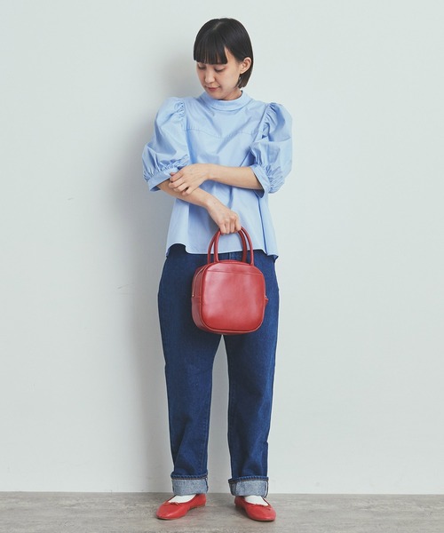 CHILD WOMAN（チャイルドウーマン）の「FINX ボリューム袖ブラウス（シャツ/ブラウス・レディース・サックスブルー/ホワイト/ピンク・FREE）」の21枚目の写真