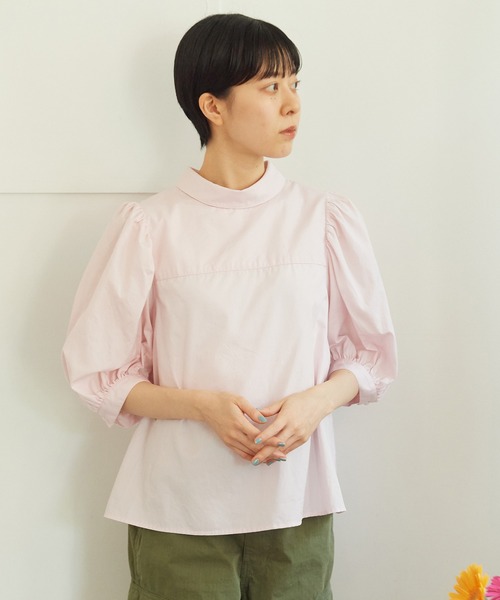 CHILD WOMAN（チャイルドウーマン）の「FINX ボリューム袖ブラウス（シャツ/ブラウス・レディース・サックスブルー/ホワイト/ピンク・FREE）」の17枚目の写真