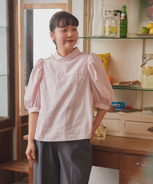 CHILD WOMAN（チャイルドウーマン）の「FINX ボリューム袖ブラウス（シャツ/ブラウス・レディース・サックスブルー/ホワイト/ピンク・FREE）」の13枚目の写真