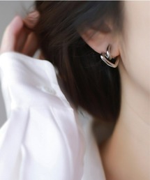 Ritomo De Ricco（リトモ・デ・リコ）の「落ちにくい！痛くなりにくい　ジオメトリーroundハートイヤリング（イヤリング）」