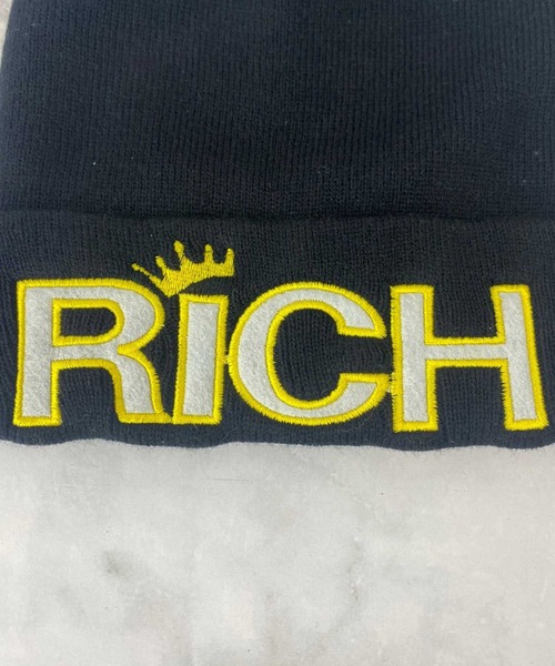 SPIGA（スピーガ）の「RICHﾛｺﾞﾆｯﾄ帽（ハンチング/ベレー帽・レディース・ブラック・FREE）」の2枚目の写真