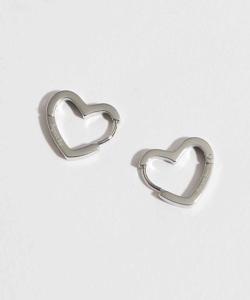 A part by（アパートバイ）の「【WEB限定】ＳＵＳ／ハートピアス≪追加5≫（ピアス（両耳用）・レディース・シルバー/ゴールド・FREE）」の5枚目の写真