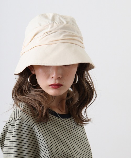 FUNALIVE（ファンアライブ）の「PAGE ONE ＵＶキャスケット（キャスケット・レディース・ブラック/アイボリー/グレー・FREE）」の5枚目の写真