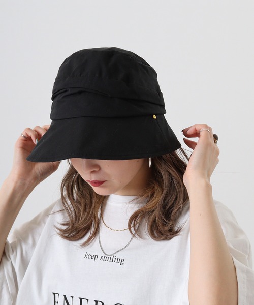 FUNALIVE（ファンアライブ）の「PAGE ONE ＵＶキャスケット（キャスケット・レディース・ブラック/アイボリー/グレー・FREE）」の7枚目の写真