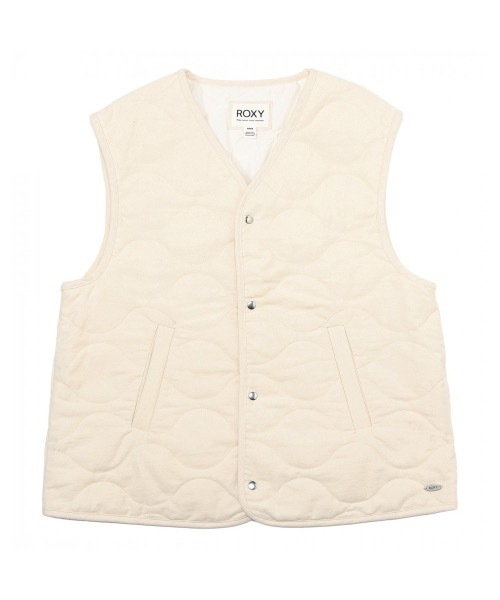 ROXY(ロキシー)の「QUILTED VEST/ロキシーキルティングデザインベスト(ベスト・レディース・カーキ/ホワイト・MEDIUM/LARGE/SMALL)」の14枚目の写真