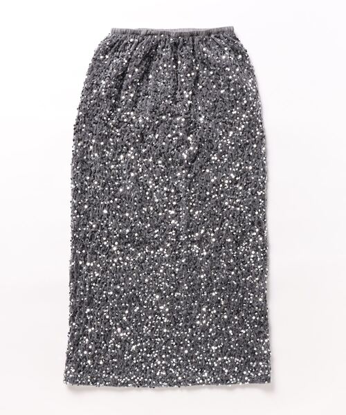 LAC-VERT（ラック・ヴェール）の「スパンコール ロングスカート（スカート・レディース・シルバー/ブラック・M/L）」の19枚目の写真