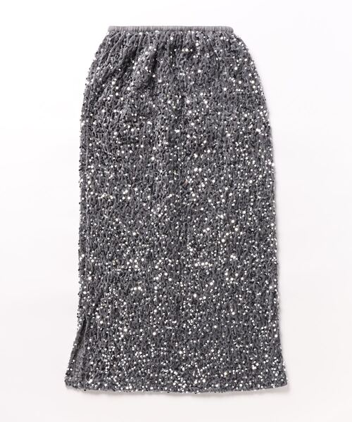 LAC-VERT（ラック・ヴェール）の「スパンコール ロングスカート（スカート・レディース・シルバー/ブラック・M/L）」の13枚目の写真