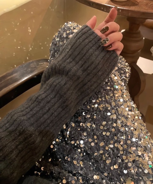 LAC-VERT（ラック・ヴェール）の「スパンコール ロングスカート（スカート・レディース・シルバー/ブラック・M/L）」の17枚目の写真