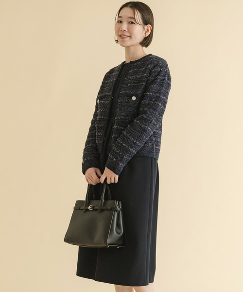 F by ROSSO(エフバイロッソ)の「F by ROSSO ツイードニットカーディガン(カーディガン/ボレロ・レディース・ネイビー/オフホワイト・FREE)」の11枚目の写真