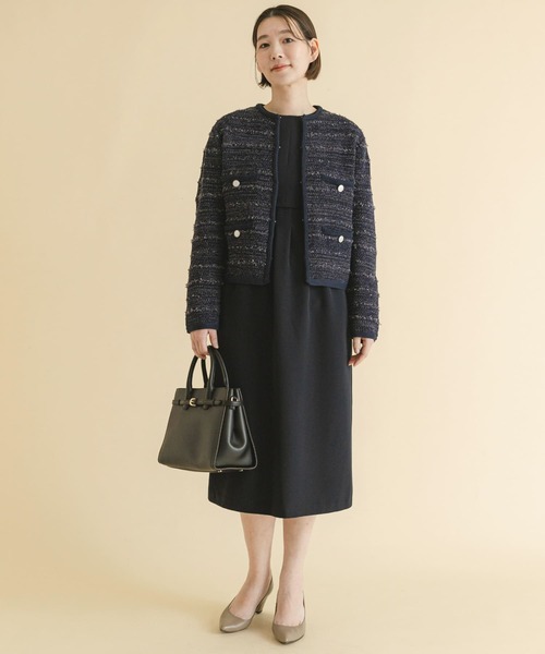 F by ROSSO(エフバイロッソ)の「F by ROSSO ツイードニットカーディガン(カーディガン/ボレロ・レディース・ネイビー/オフホワイト・FREE)」の12枚目の写真