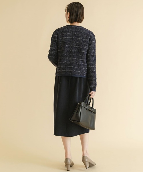 F by ROSSO(エフバイロッソ)の「F by ROSSO ツイードニットカーディガン(カーディガン/ボレロ・レディース・ネイビー/オフホワイト・FREE)」の13枚目の写真