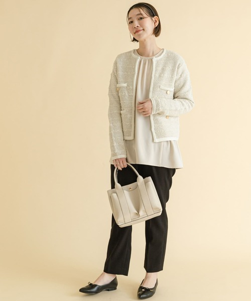 F by ROSSO(エフバイロッソ)の「F by ROSSO ツイードニットカーディガン(カーディガン/ボレロ・レディース・ネイビー/オフホワイト・FREE)」の20枚目の写真