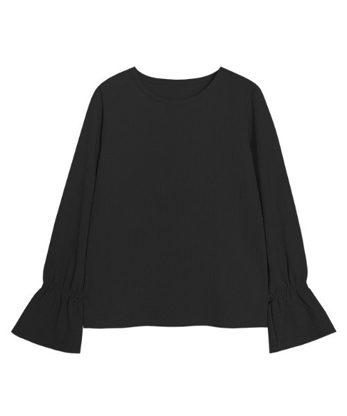 Pierrot(ピエロ)の「キャンディースリーブジャカードカットソー(Tシャツ/カットソー・レディース・イエロー/アイボリー/ブラック/ベージュ/ブルー系その他・M/L)」の11枚目の写真