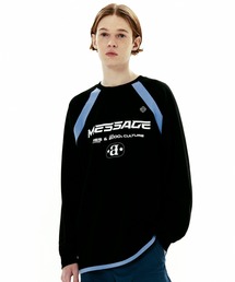 A'GEM/9 × .kom『AMES WORLDWIDE/アメスワールドワイド』MESSAGE LOGO RAGLAN LS TEE/メッセージロゴラグランロングスリーブ