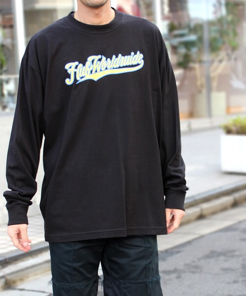 HUF（ハフ）の「【HUF】ハフ CRACKERJACK L/S TEE ロングスリーブTシャツ TS02097（Tシャツ/カットソー・メンズ・ブラック/クリーム/オリーブ・M/S/XL/L）」の4枚目の写真