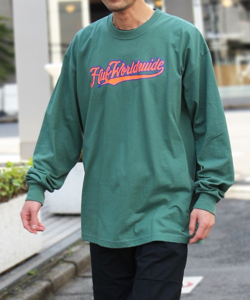HUF（ハフ）の「【HUF】ハフ CRACKERJACK L/S TEE ロングスリーブTシャツ TS02097（Tシャツ/カットソー・メンズ・ブラック/クリーム/オリーブ・M/S/XL/L）」の22枚目の写真