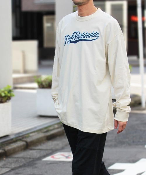 HUF（ハフ）の「【HUF】ハフ CRACKERJACK L/S TEE ロングスリーブTシャツ TS02097（Tシャツ/カットソー・メンズ・ブラック/クリーム/オリーブ・M/S/XL/L）」の8枚目の写真