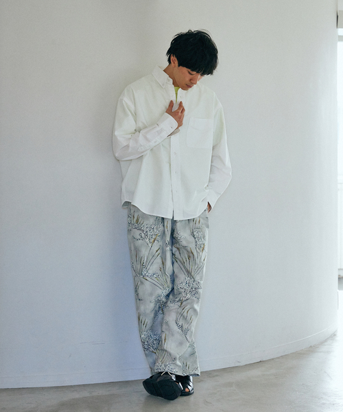 JOURNAL STANDARD relume（ジャーナルスタンダード　レリューム）の「【FORCE10 / フォーステン】別注 オーバーパンツ（その他パンツ・メンズ・グレー系その他/ホワイト×ホワイト・MEDIUM/LARGE）」の18枚目の写真