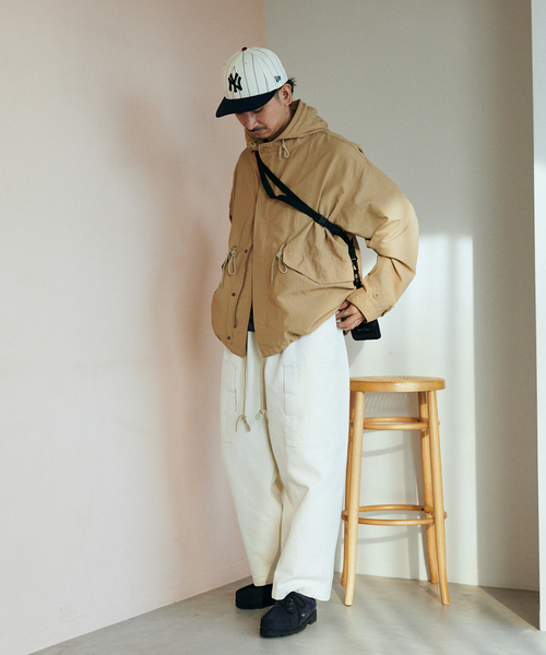 JOURNAL STANDARD relume（ジャーナルスタンダード　レリューム）の「【FORCE10 / フォーステン】別注 オーバーパンツ（その他パンツ・メンズ・グレー系その他/ホワイト×ホワイト・MEDIUM/LARGE）」の13枚目の写真