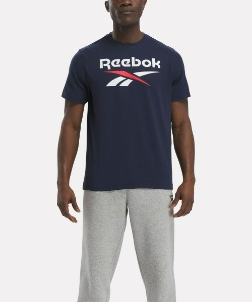 Reebok(リーボック)の「 アイデンティティ ビッグロゴ Tシャツ / IDENTITY BIG LOGO TEE(Tシャツ/カットソー・メンズ・ブラック/グレー/ネイビー・LARGE/MEDIUM/SMALL/XX-LARGE/X-LARGE)」の3枚目の写真