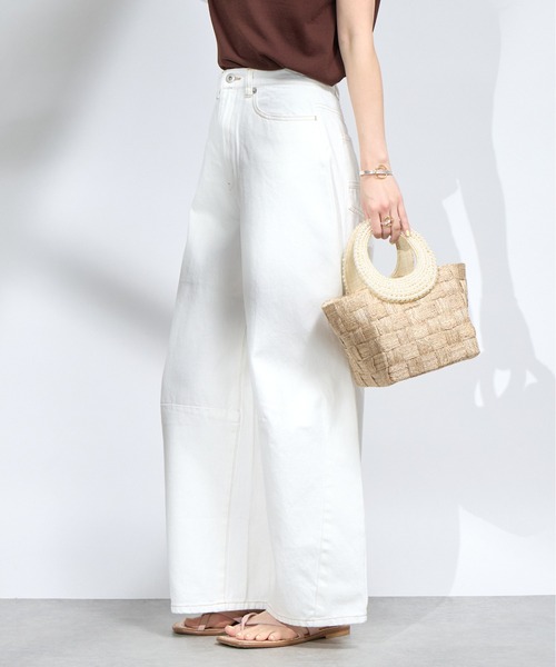 La boutique BonBon（ラブティックボンボン）の「ワイドデニム（デニムパンツ・レディース・ブルー系その他/ネイビー/ホワイト・1/2/3）」の17枚目の写真