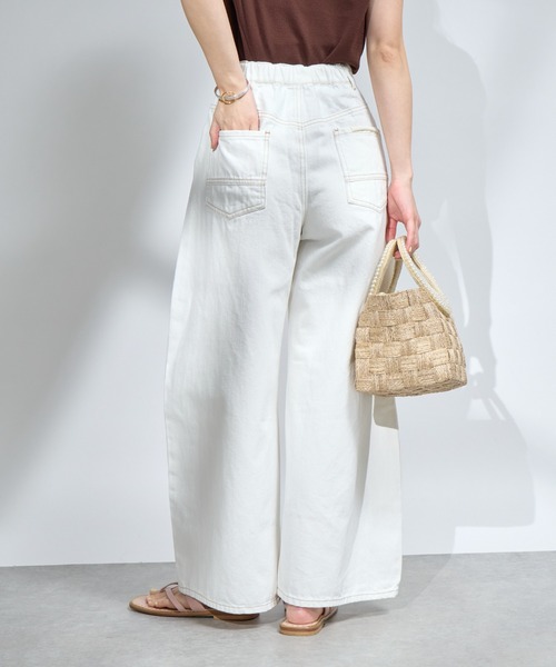 La boutique BonBon（ラブティックボンボン）の「ワイドデニム（デニムパンツ・レディース・ブルー系その他/ネイビー/ホワイト・1/2/3）」の18枚目の写真