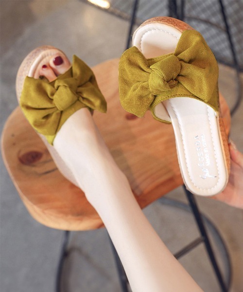 Miniministore(ミニミニストア)の「厚底サンダル レディース ウエッジソール(サンダル・レディース・ブラック/ピンク/ライトベージュ/イエロー・23.0cm/23.5cm/22.5cm/24.0cm/24.5cm)」の9枚目の写真