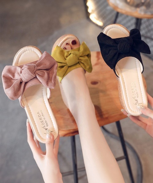 Miniministore(ミニミニストア)の「厚底サンダル レディース ウエッジソール(サンダル・レディース・ブラック/ピンク/ライトベージュ/イエロー・23.0cm/23.5cm/22.5cm/24.0cm/24.5cm)」の15枚目の写真