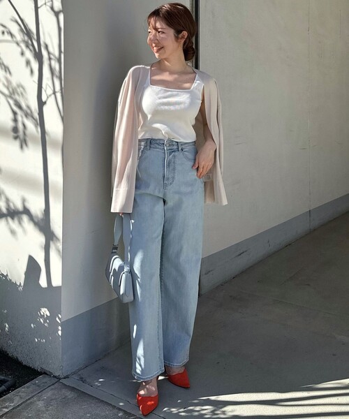 UNFILO(アンフィーロ)の「イージーカーディガン(カーディガン/ボレロ・レディース・ライトグレー系/ベージュ系/ホワイト系/ブラック系/グレー系/カーキ系/ダークブラウン系/ネイビー系・MEDIUM/SMALL)」の20枚目の写真