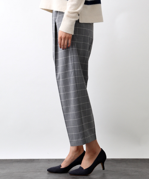 MYSELF ABAHOUSE（マイセルフアバハウス）の「イージーワイドPt（スラックス・レディース・ホワイト/ネイビー・S/M）」の3枚目の写真