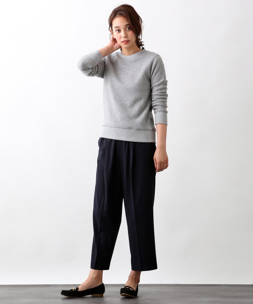 MYSELF ABAHOUSE（マイセルフアバハウス）の「イージーワイドPt（スラックス・レディース・ホワイト/ネイビー・S/M）」の7枚目の写真