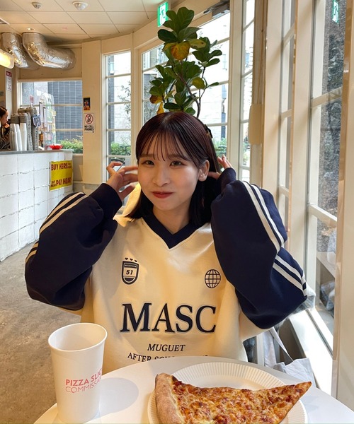 muguet（ミュゲ）の「MASC uniform sweat（スウェット・レディース・ネイビー/アイボリー・FREE）」の15枚目の写真