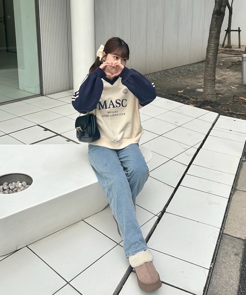 muguet（ミュゲ）の「MASC uniform sweat（スウェット・レディース・ネイビー/アイボリー・FREE）」の17枚目の写真